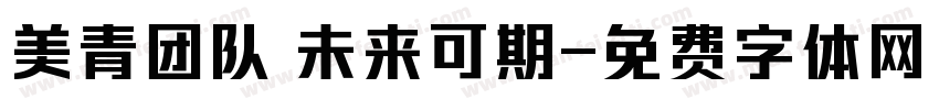 美青团队 未来可期字体转换